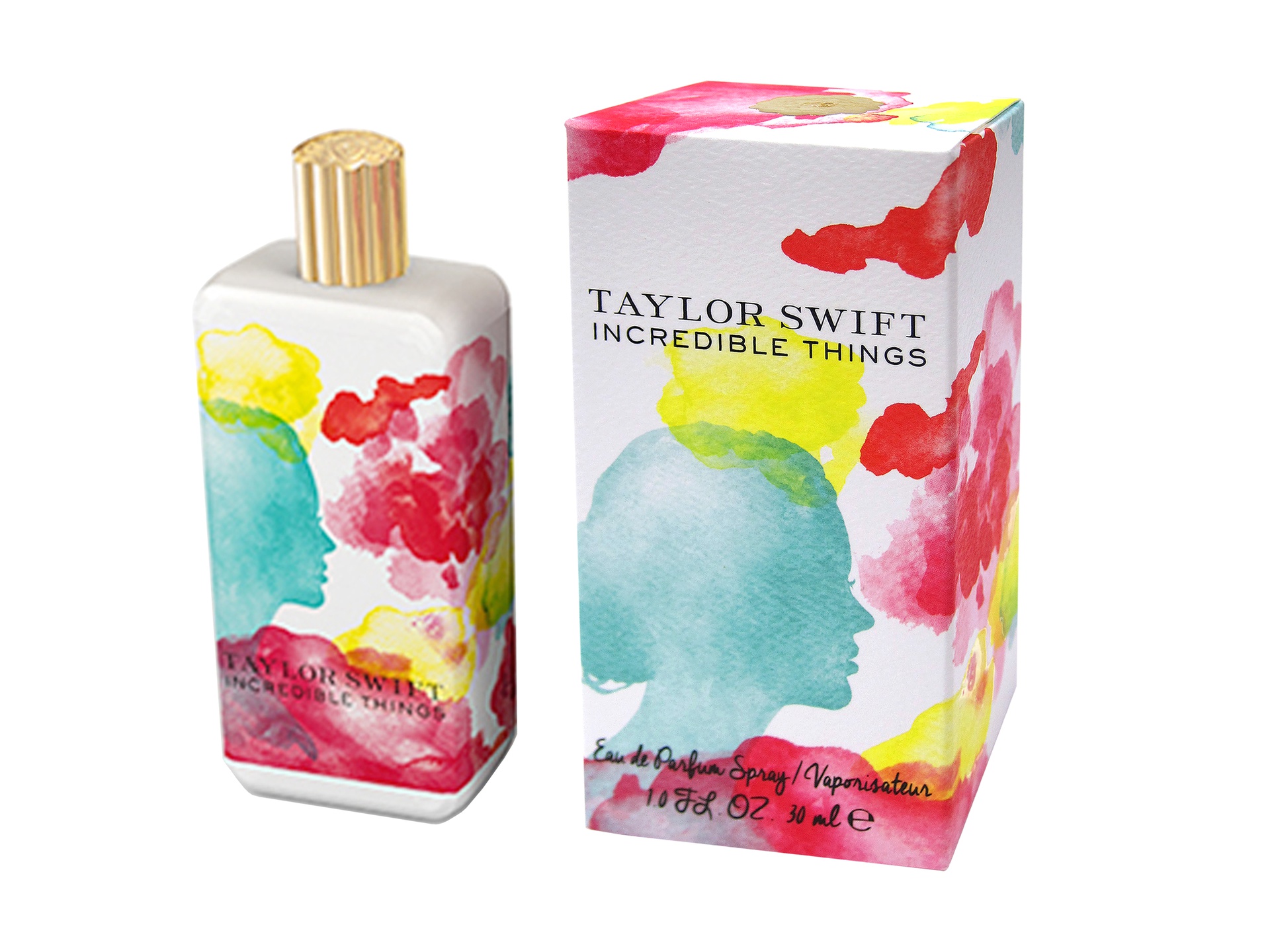 Taylor Swift Incredible Things bottle and carton