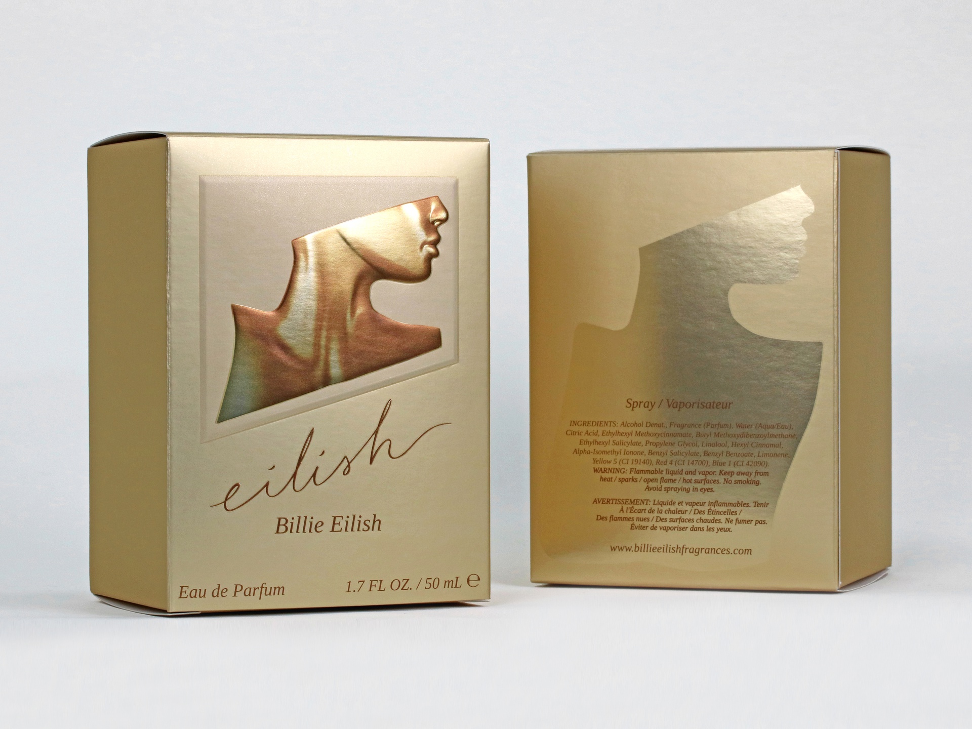 Billie Eilish packaging features soft touch coating, multi-level embossing, and Envirofoil®