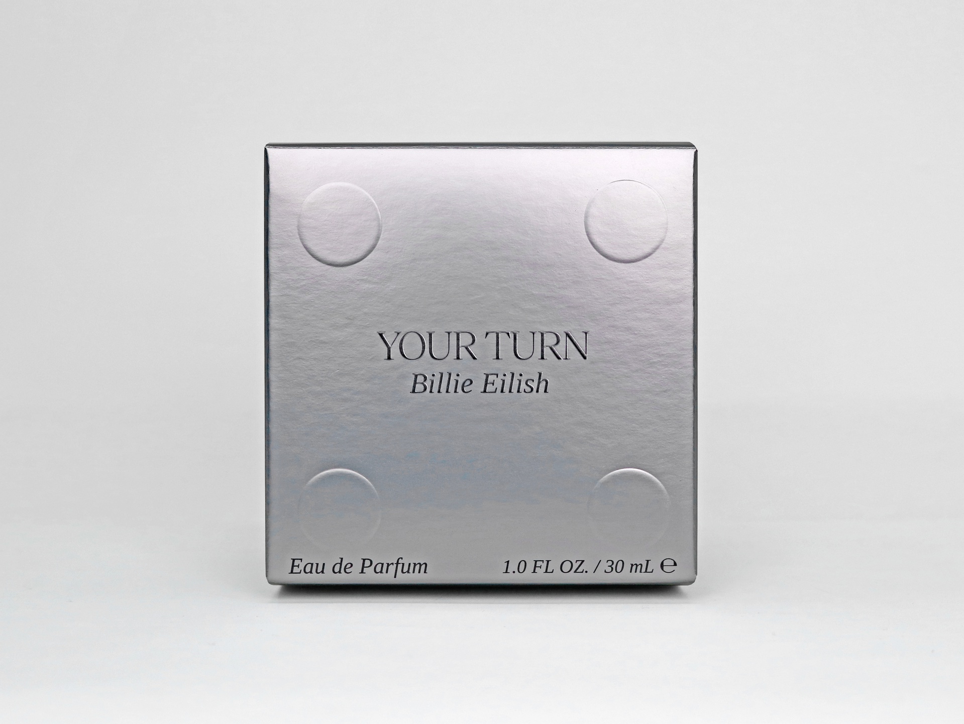 Billie Eilish Your Turn fragrance packaging