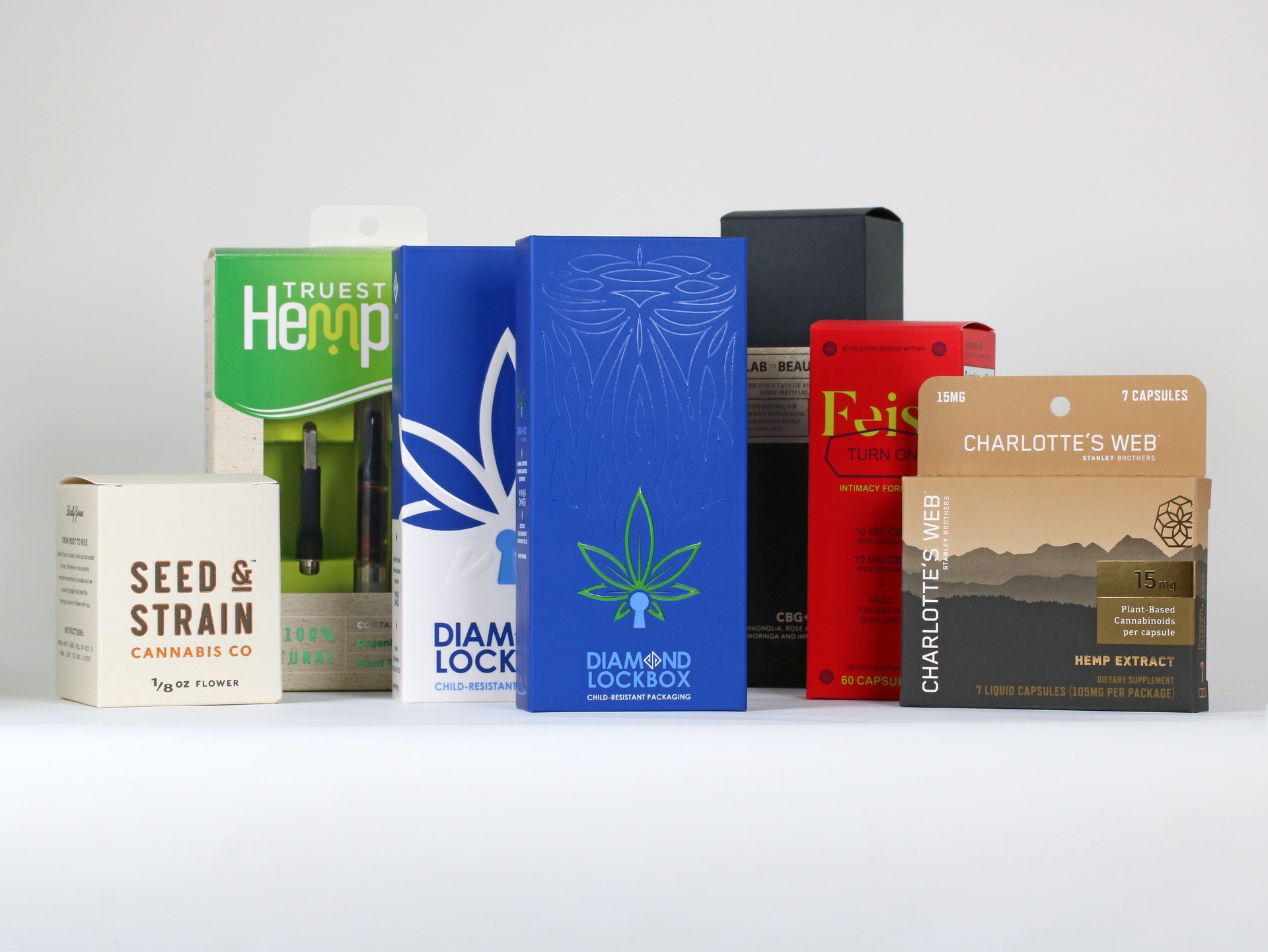 Cannabis folding cartons with child-resistant features