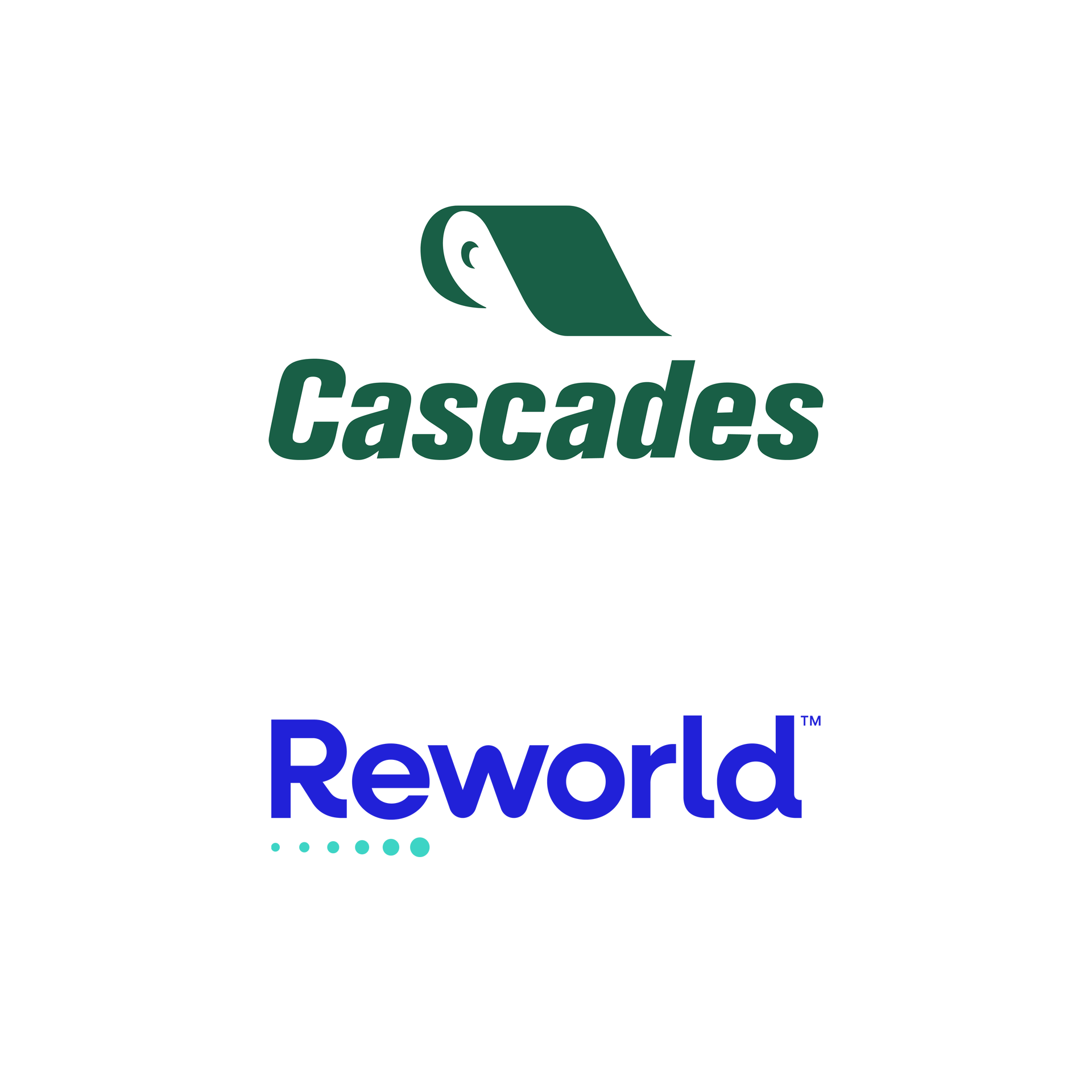 Cascades and Reworld logos